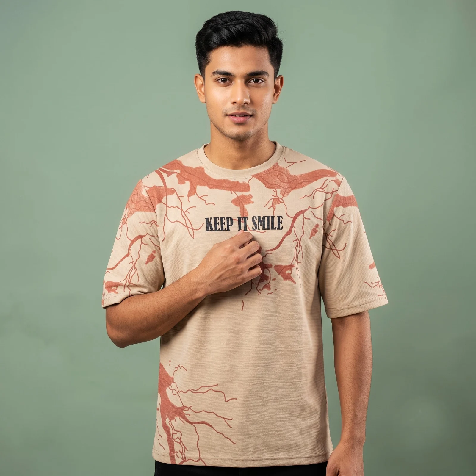 Oversized Drop Shoulder Graphic T-Shirt