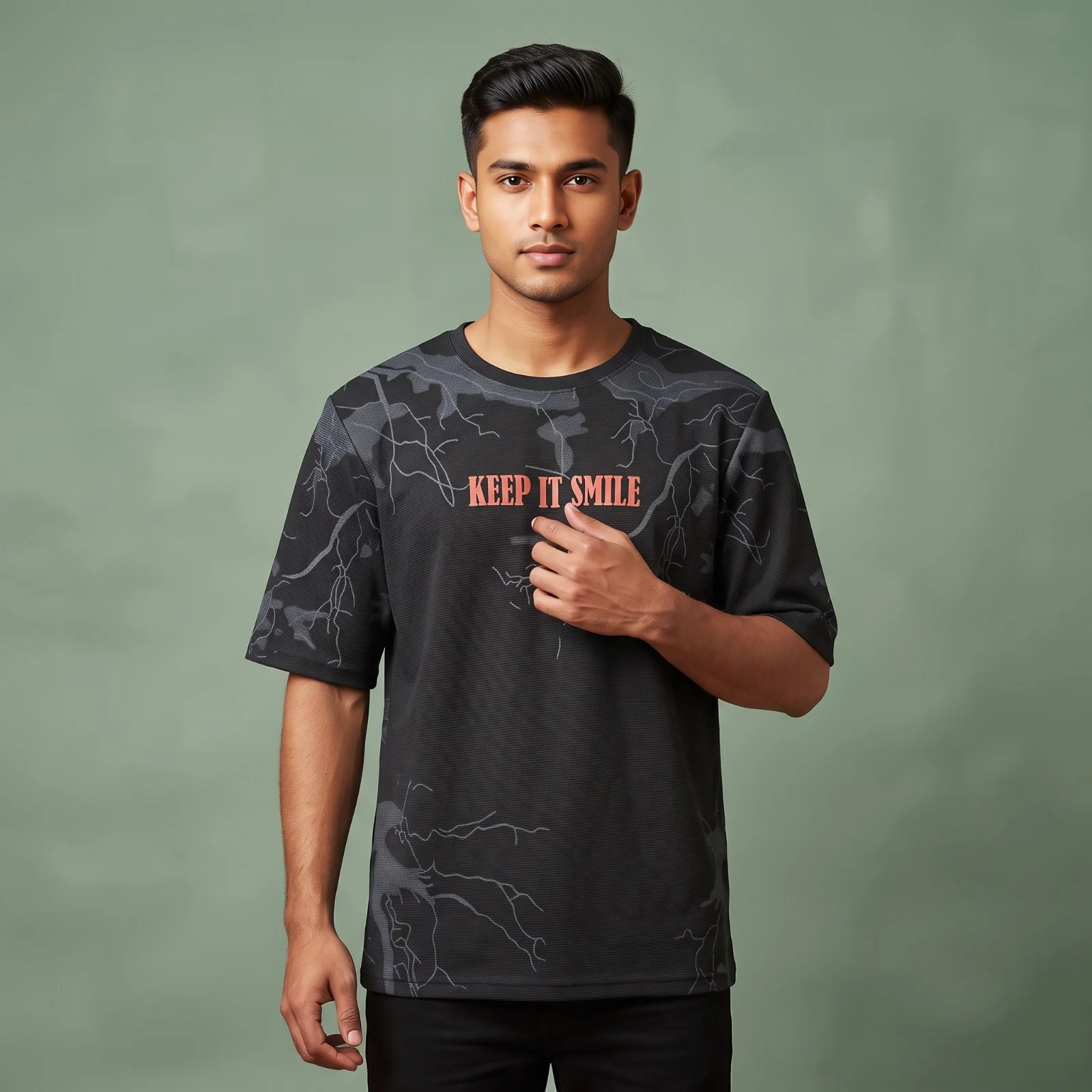 Oversized Drop Shoulder Graphic T-Shirt