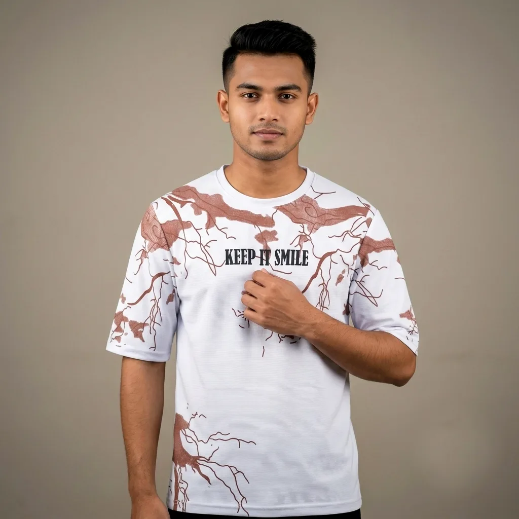Oversized Drop Shoulder Graphic T-Shirt