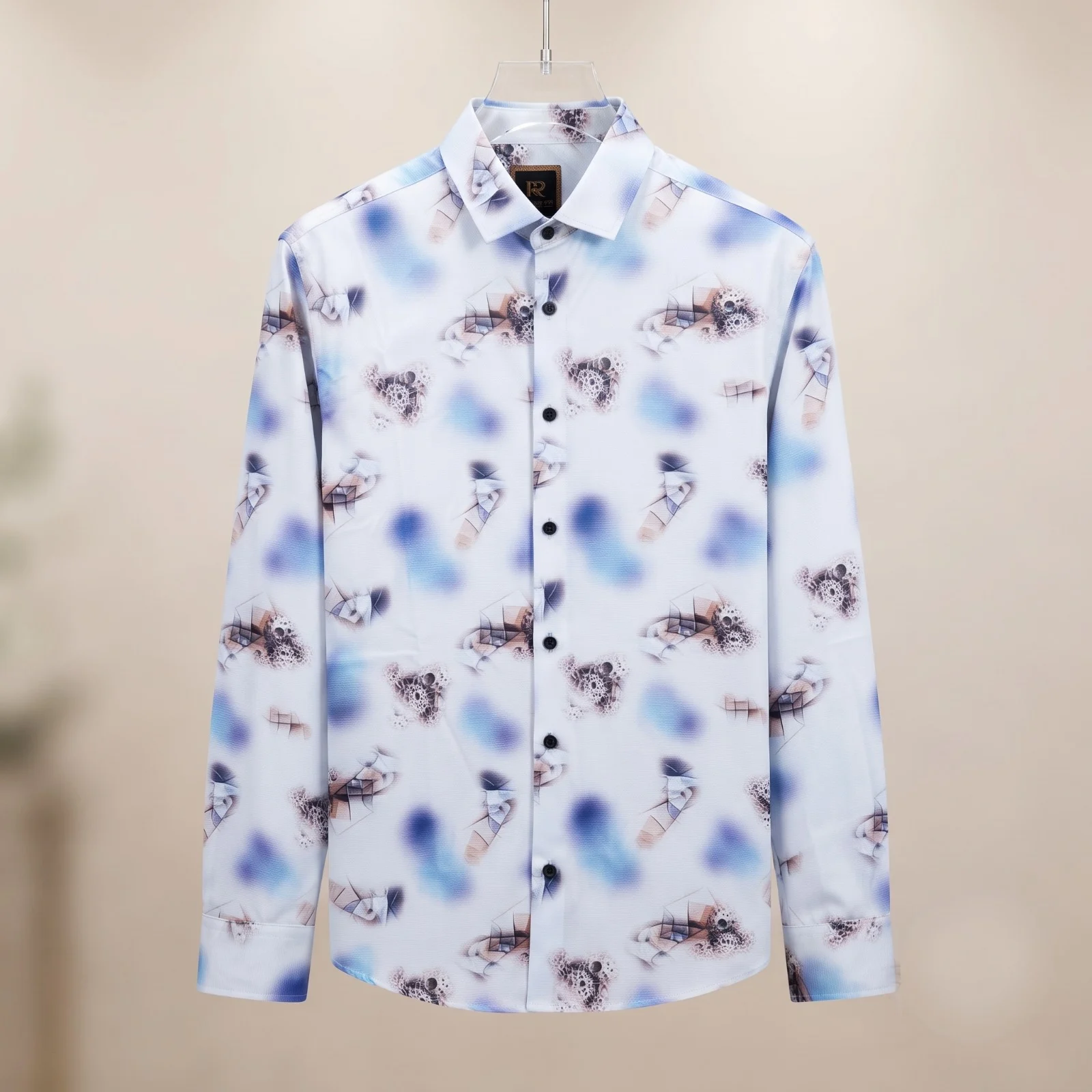 Artistic Abstract Print Casual Shirt