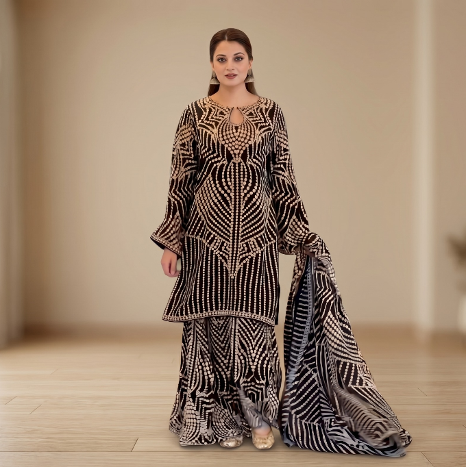 Special Digital Print Three Piece