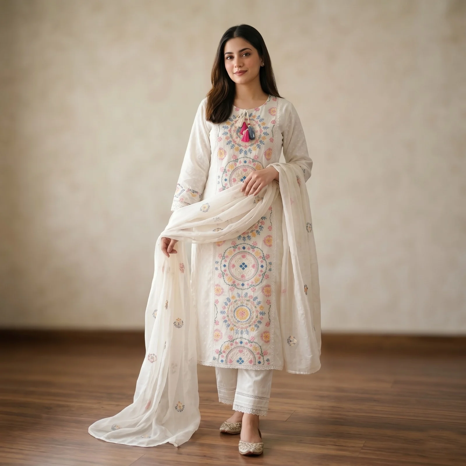 Special Embroidery Three Piece