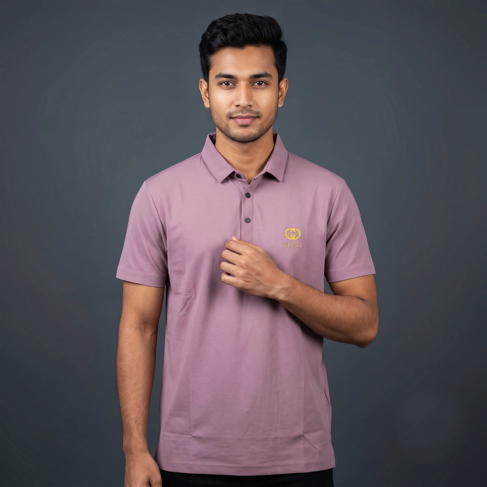 Premium Solid Mauve Polo Shirt