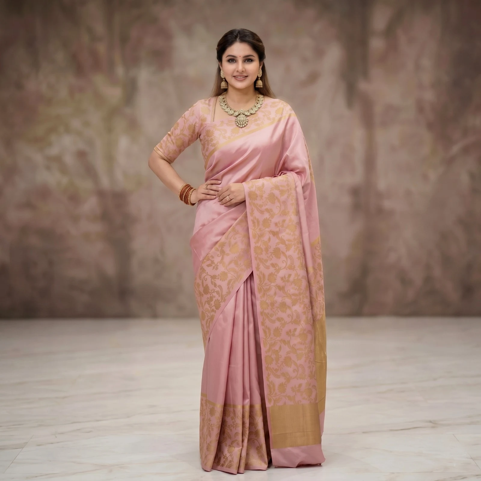 Rupkotha Katan Saree with Matching Blouse Piece